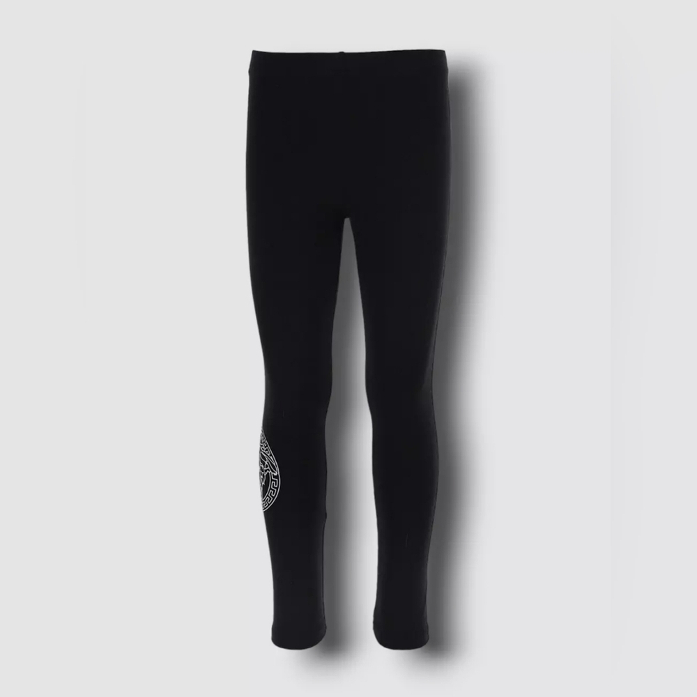 Girls Versace black leggings size 10